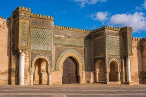 Bab Mansour and imperial architecture in Meknes Morocco
