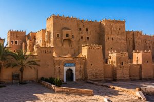 Ouarzazate kasbah and southern Morocco landscape