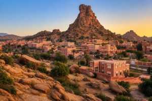 Tafraoute granite mountains and Amazigh villages Morocco