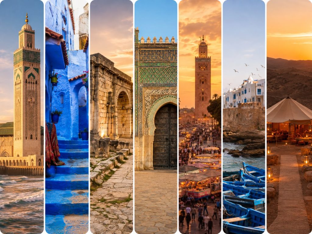 10 Day Morocco Cultural Tour featuring Morocco’s imperial cities, Chefchaouen, Volubilis, Fes, Marrakech and Agafay Desert