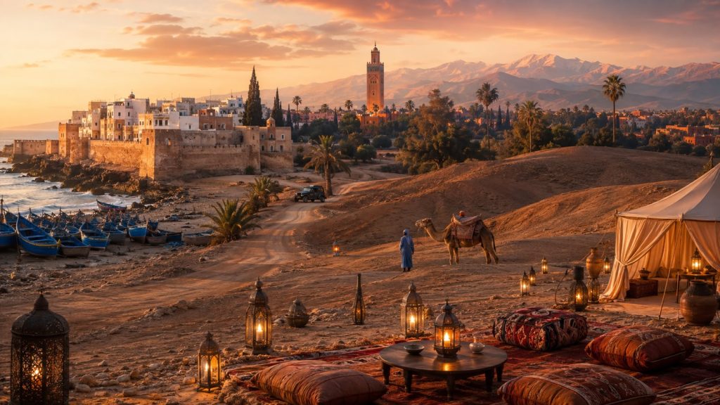 Marrakech Desert Tours – Essaouira and Agafay 8-Day Tour