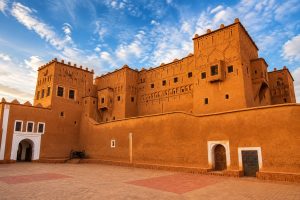 Panoramic view of Ouarzazate on the route to Merzouga