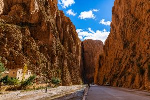 Todra Gorges canyon on the way to Merzouga