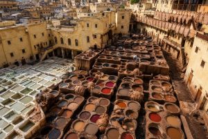 the Famous Panoramic view of the Chouara Tanneries