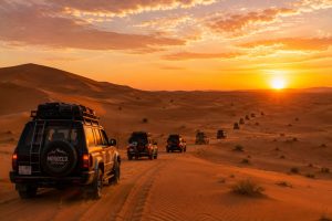 4x4 excursion across the Sahara Desert near Merzouga