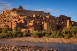 Walking through the ancient streets of Ait Ben Haddou in Morocco